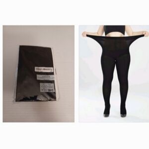 4/$50 New Black Snag Tights - Plus Size (0XL-5XL)